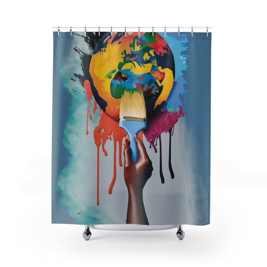 The World is My Canvas Shower Curtains