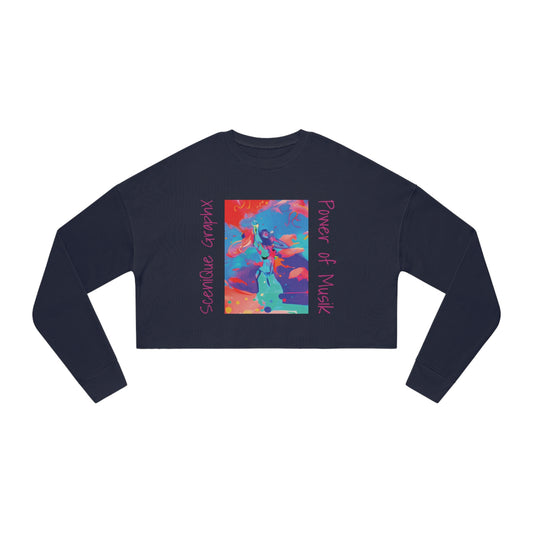 Women's Cropped Sweatshirt X SceniQue artwork