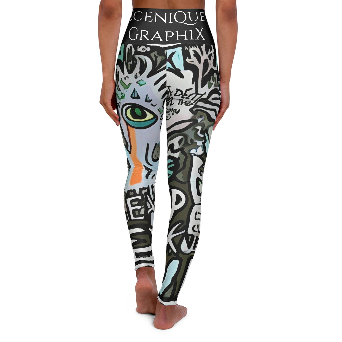 High Waisted Yoga Leggings X SceniQue GraphiX