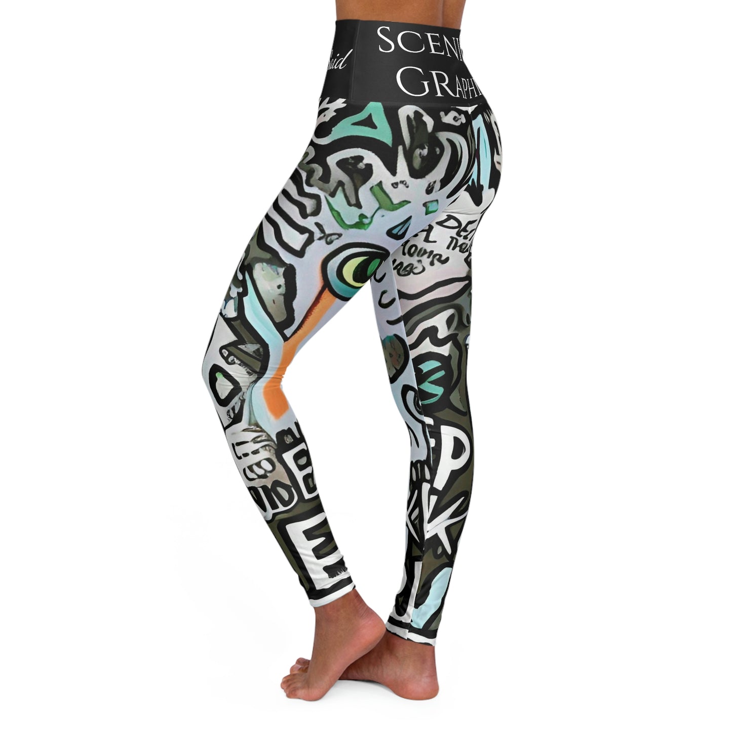 High Waisted Yoga Leggings X SceniQue GraphiX